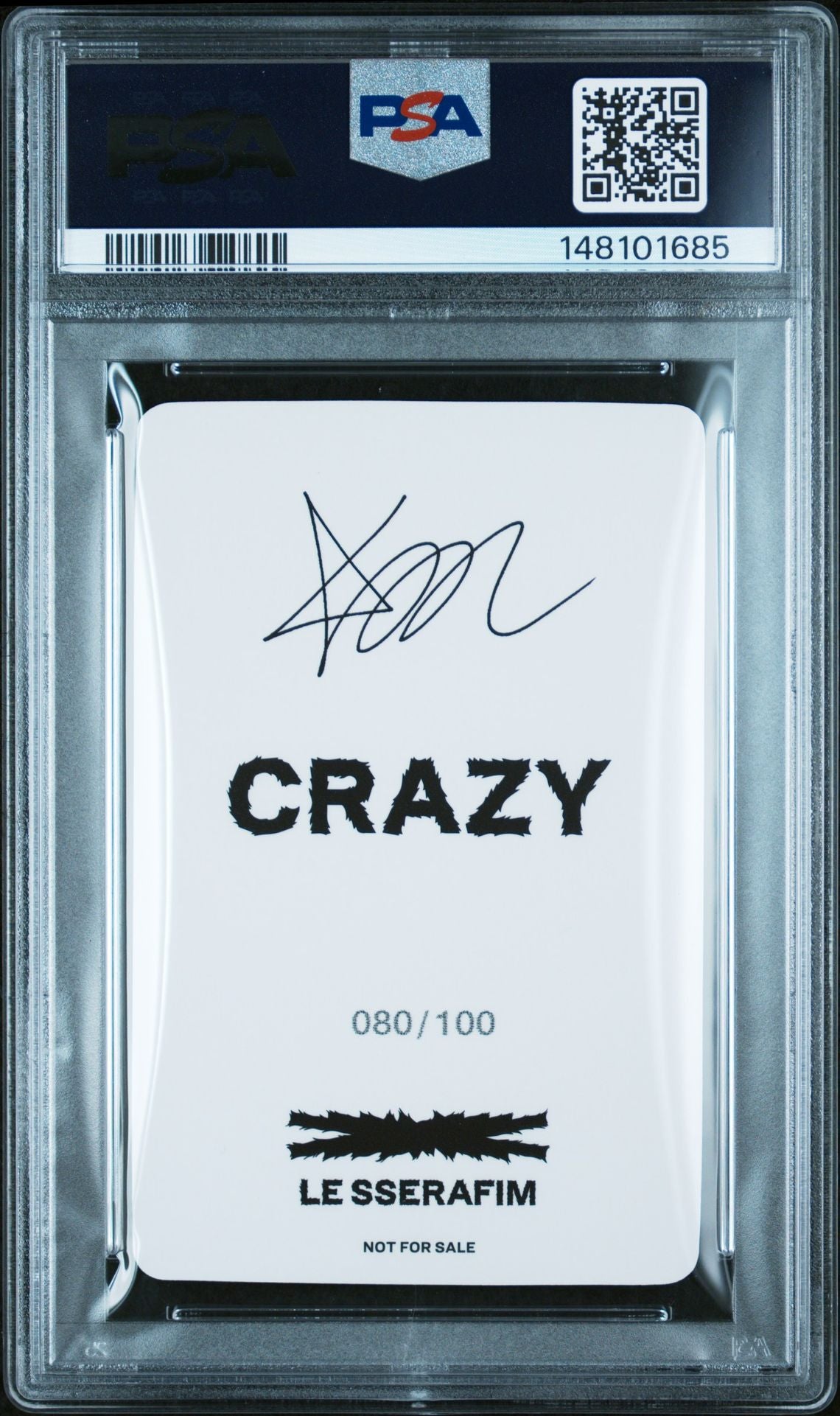 KIM CHAEWON 2024 LE SSERAFIM CRAZY JAPAN 3RD SINGLE UNIVERSAL MUSIC STORE LUCKY DRAW PHOTOCARD ROUND 2-SPECIAL RARE GEM MINT PSA 10
