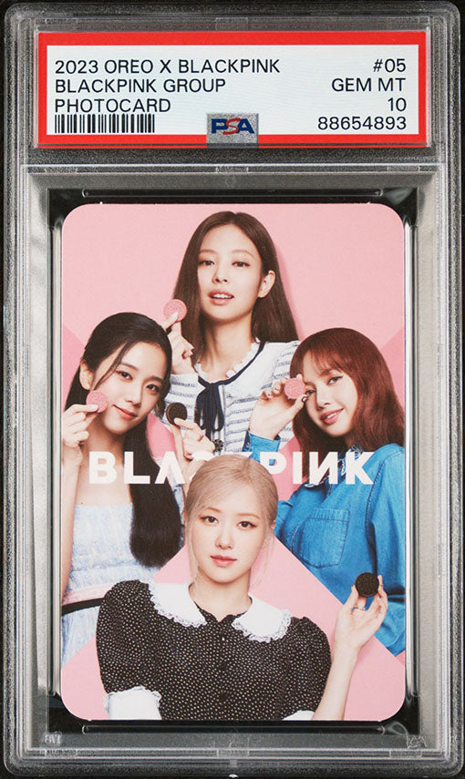 2023 OREO X BLACKPINK #05 BLACKPINK GROUP PHOTOCARD GEM MINT PSA 10