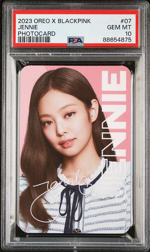 2023 OREO X BLACKPINK #07 JENNIE PHOTOCARD GEM MINT PSA 10