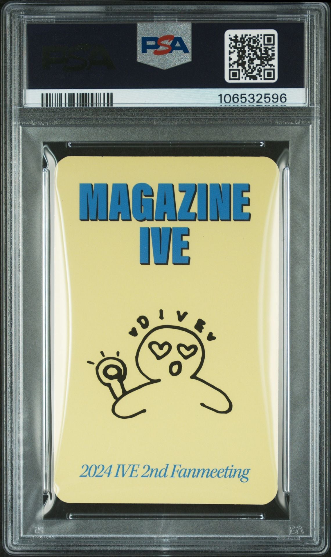 LIZ 2024 IVE 2ND FANMEETING MAGAZINE DIVE FANCLUB BOOTH SPECIAL SELFIE PHOTOCARD CAMERA VERSION MINT PSA 9