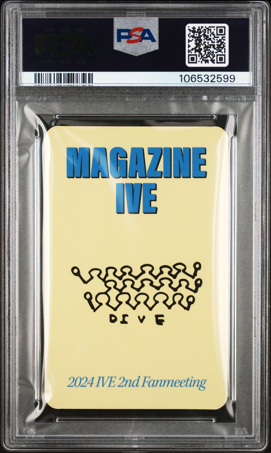 AN YUJIN 2024 IVE 2ND FANMEETING MAGAZINE DIVE FANCLUB BOOTH SPECIAL SELFIE PHOTOCARD CAMERA VERSION MINT PSA 9