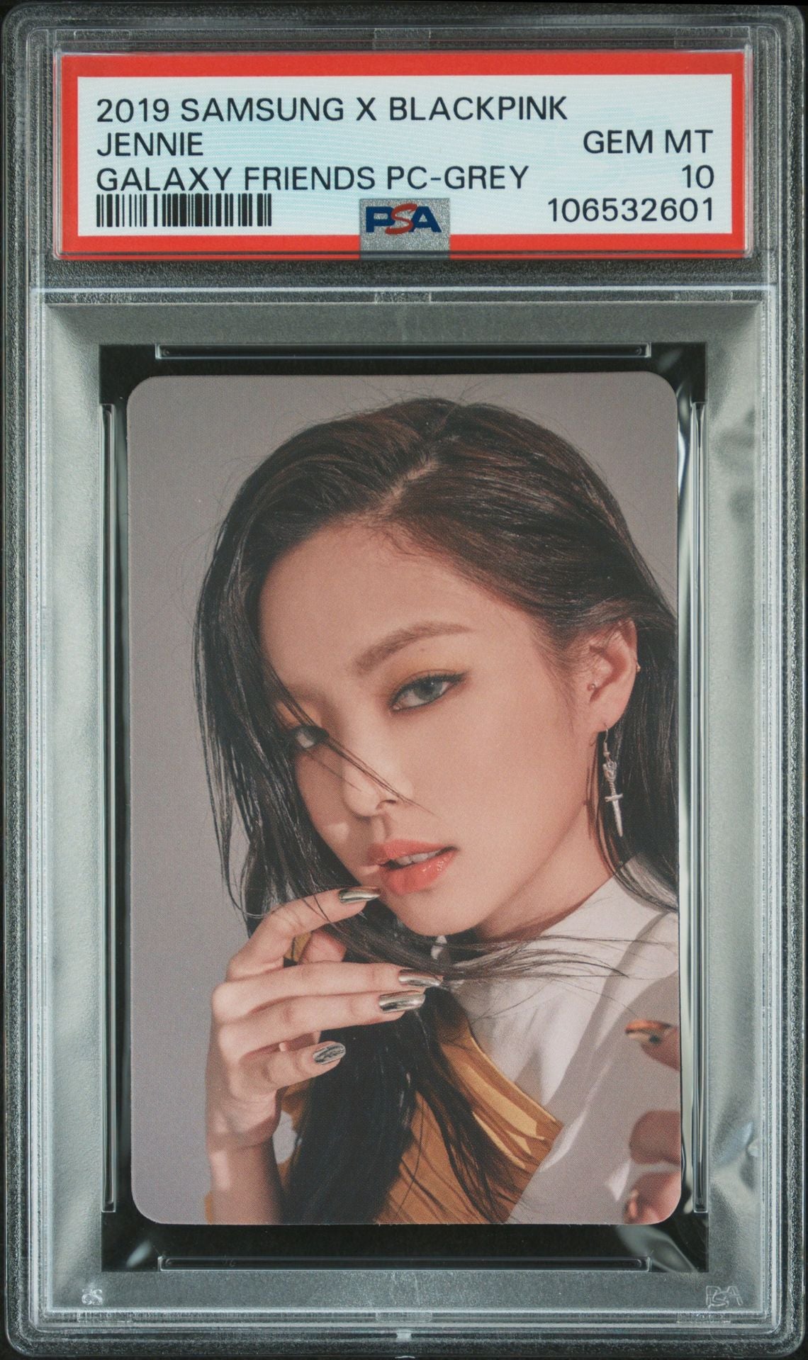 2019 SAMSUNG GALAXY FRIENDS X BLACKPINK JENNIE GREY GEM MINT PSA 10