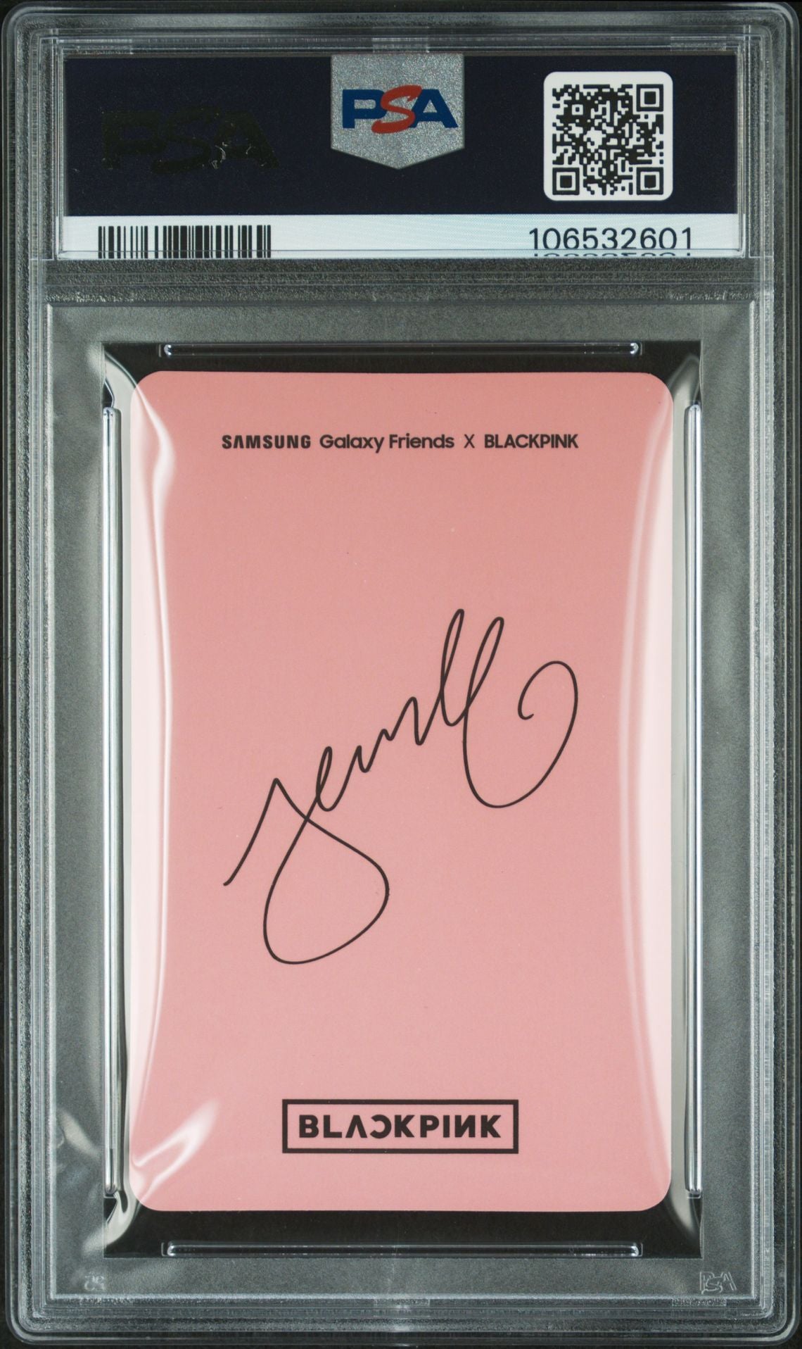 2019 SAMSUNG GALAXY FRIENDS X BLACKPINK JENNIE GREY GEM MINT PSA 10