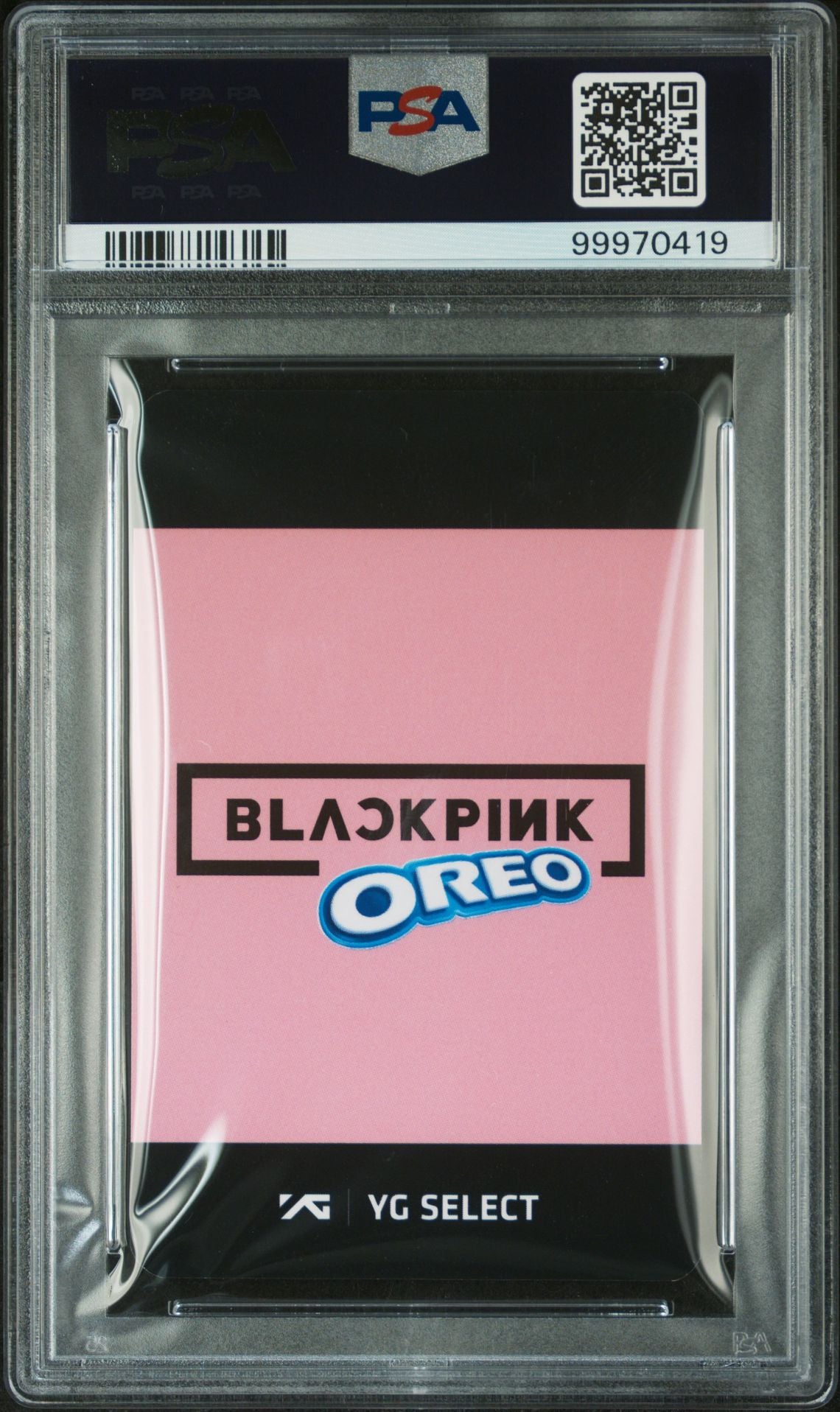 LISA 2023 OREO X BLACKPINK YG SELECT EXCLUSIVE PHOTOCARD VERSION A GEM MINT PSA 10