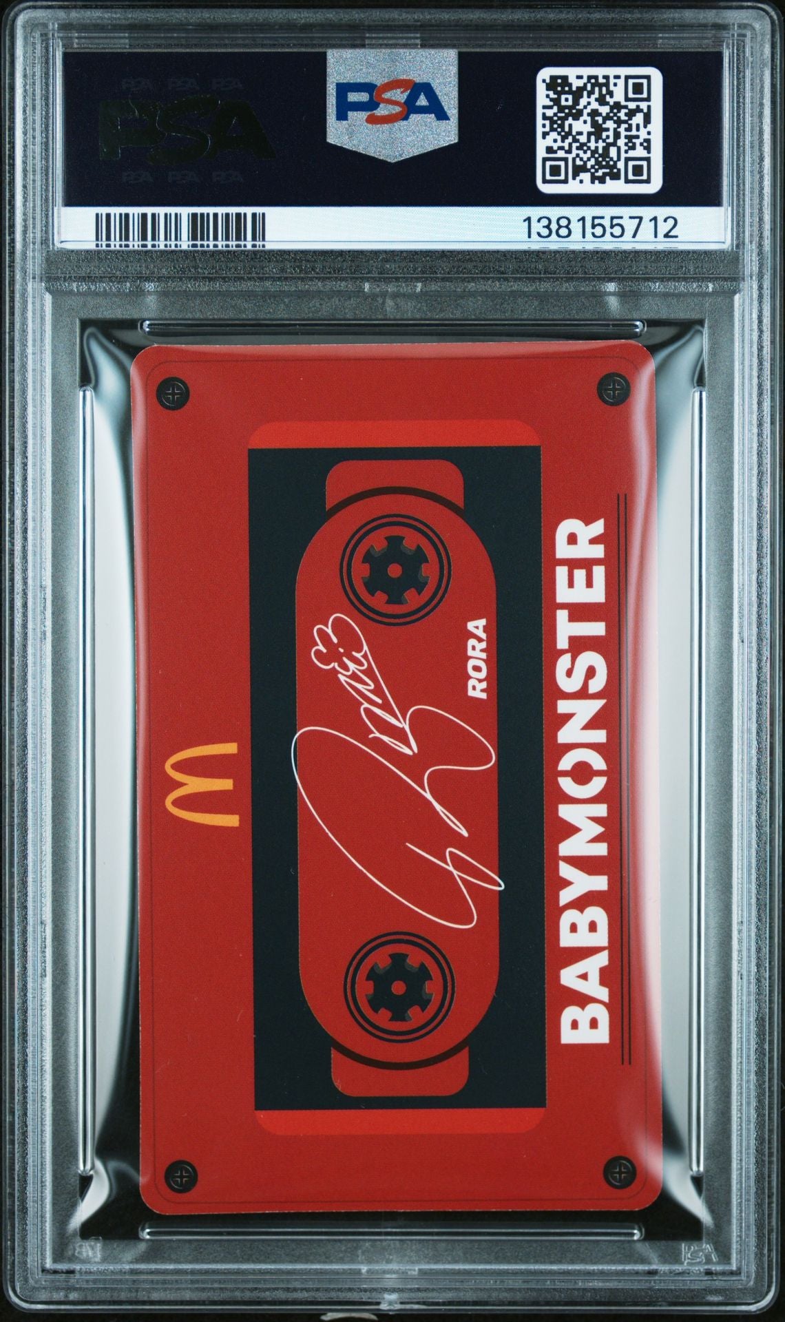 RORA 2025 MCDONALD'S X BABYMONSTER CASSETTE PHOTOCARD GEM MINT PSA 10