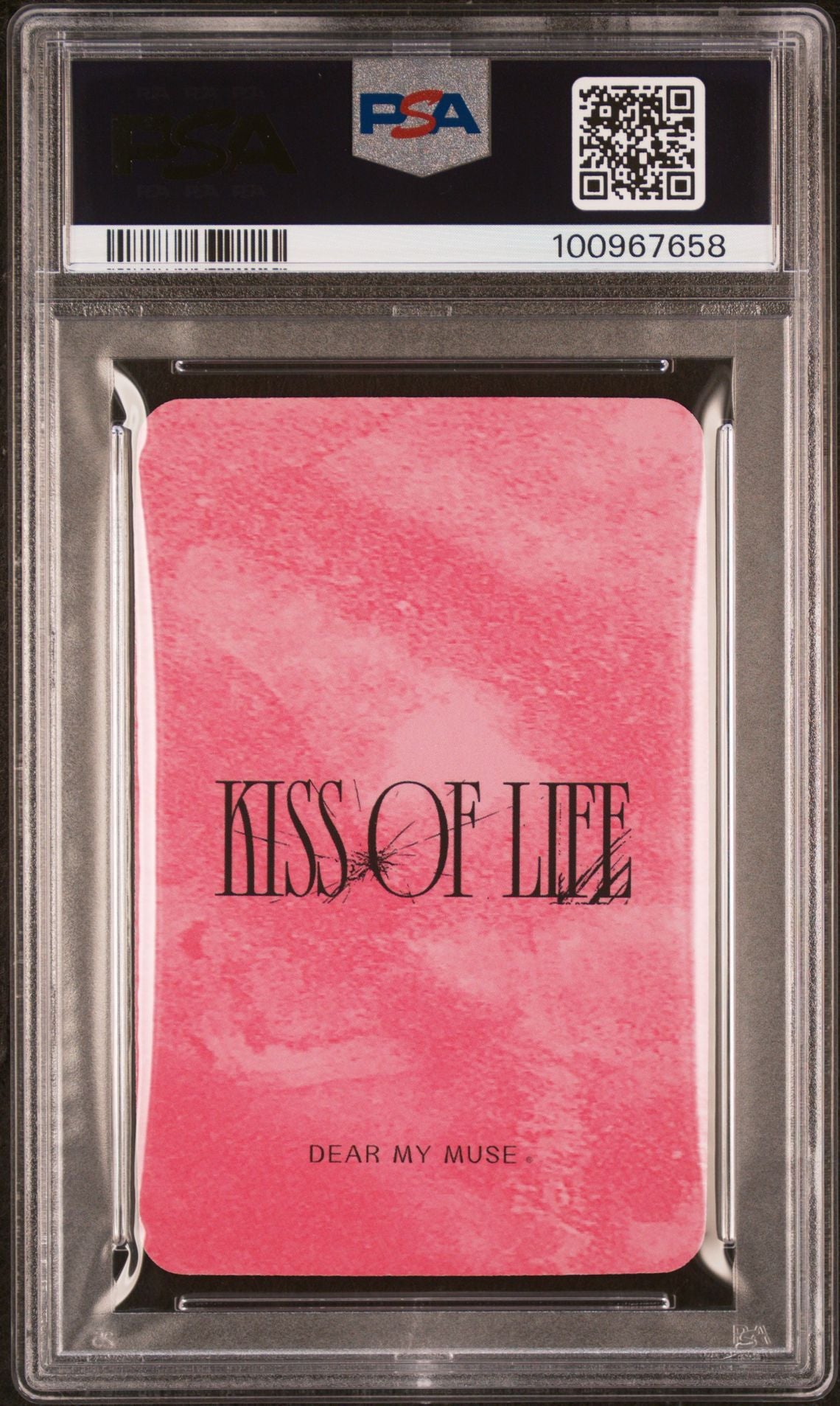 BELLE 2023 KISS OF LIFE 2ND MINI ALBUM BORN TO BE XX DEAR MY MUSE VIDEO CALL FAN SIGN EVENT KIKI VER. PHOTOCARD GEM MINT PSA 10