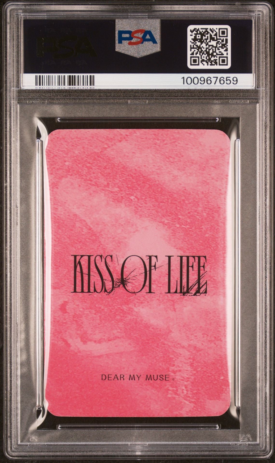 JULIE 2023 KISS OF LIFE 2ND MINI ALBUM BORN TO BE XX DEAR MY MUSE VIDEO CALL FAN SIGN EVENT KIKI VER. PHOTOCARD GEM MINT PSA 10