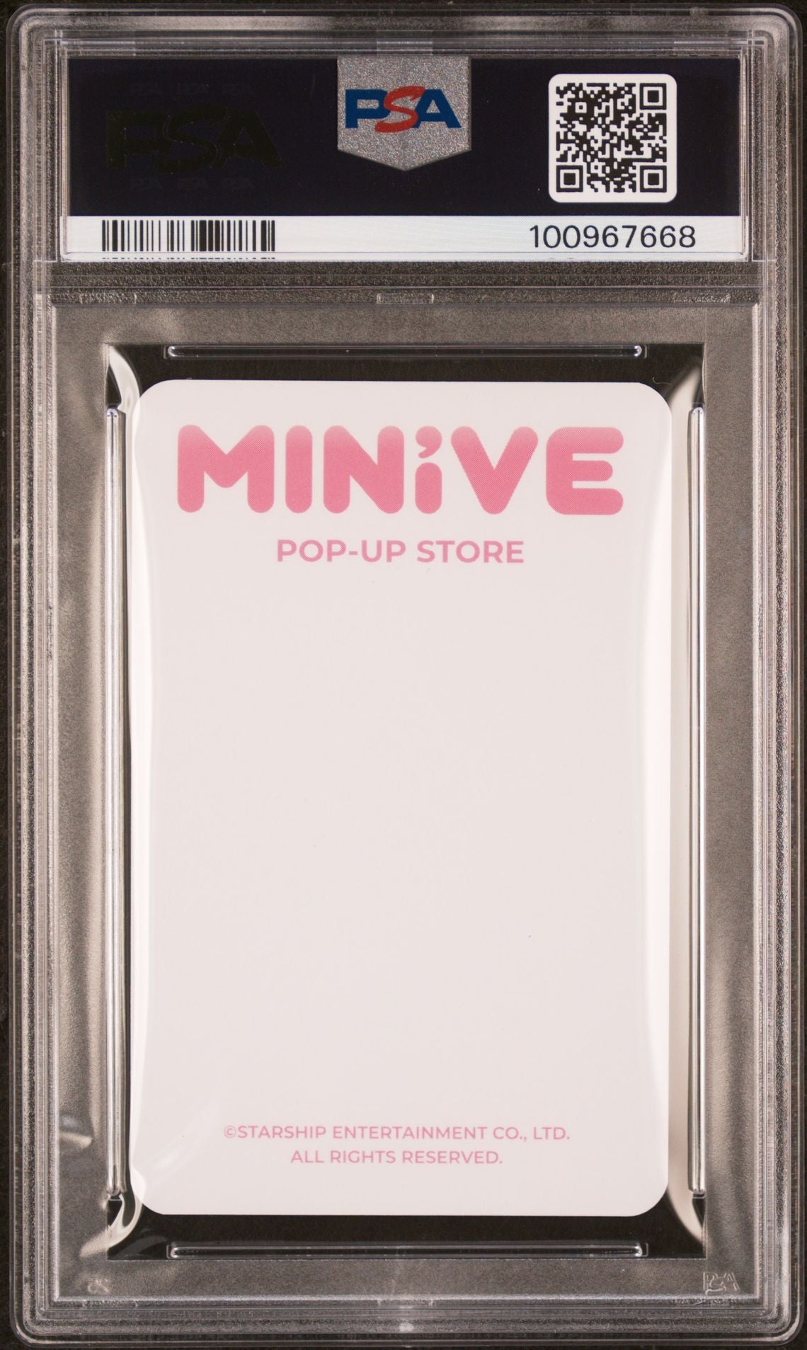 WONYOUNG 2023 IVE X MINIVE POP-UP STORE MINIVE PARK MINIVE MEGA CUSHION PHOTOCARD GEM MINT PSA 10