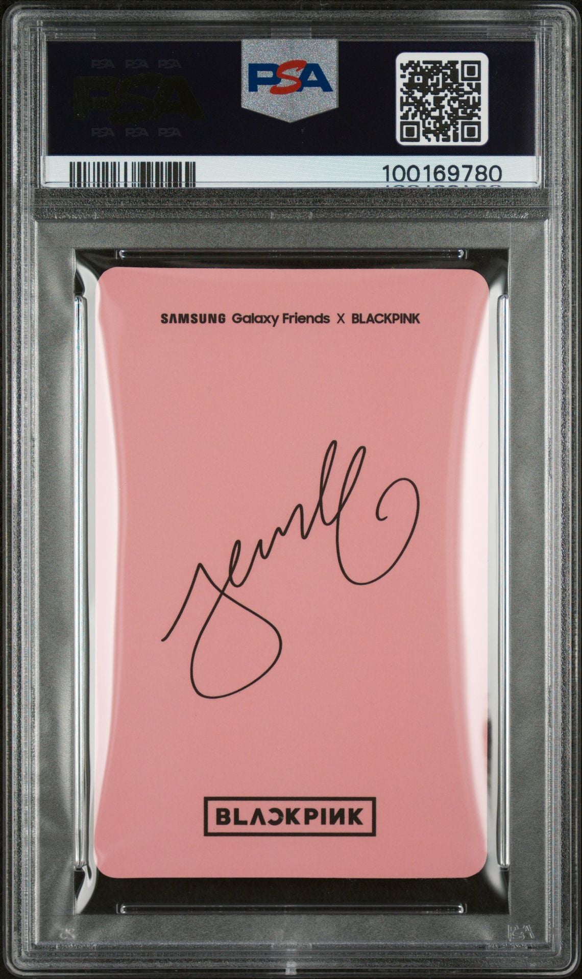 2019 SAMSUNG X BLACKPINK PINK VERSION JENNIE PHOTOCARD GALAXY FRIENDS GEM MINT PSA 10