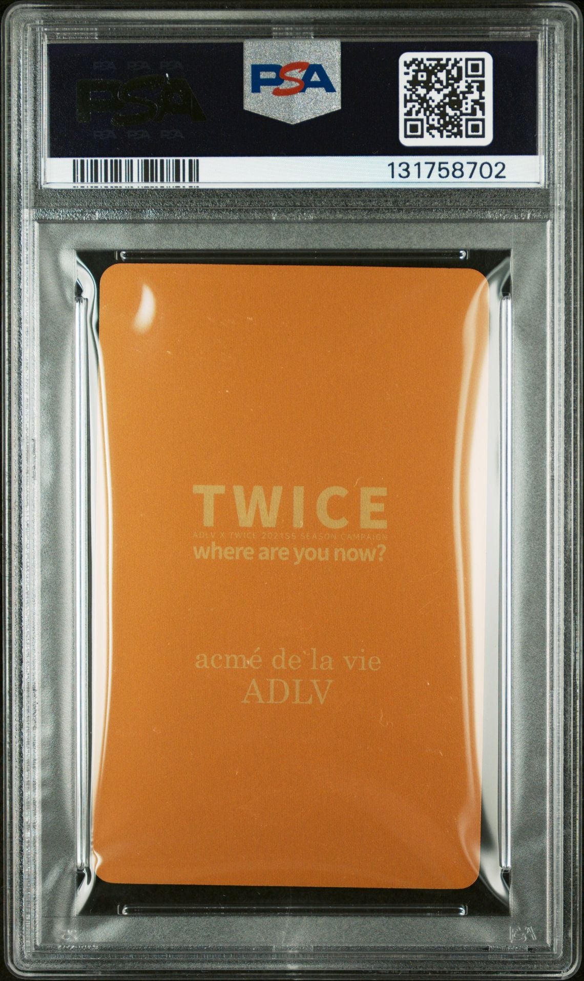 MOMO TWICE 2021 ADLV X TWICE EVENT 2 PURCHASE BONUS-GOLD EDITION MINT PSA 9