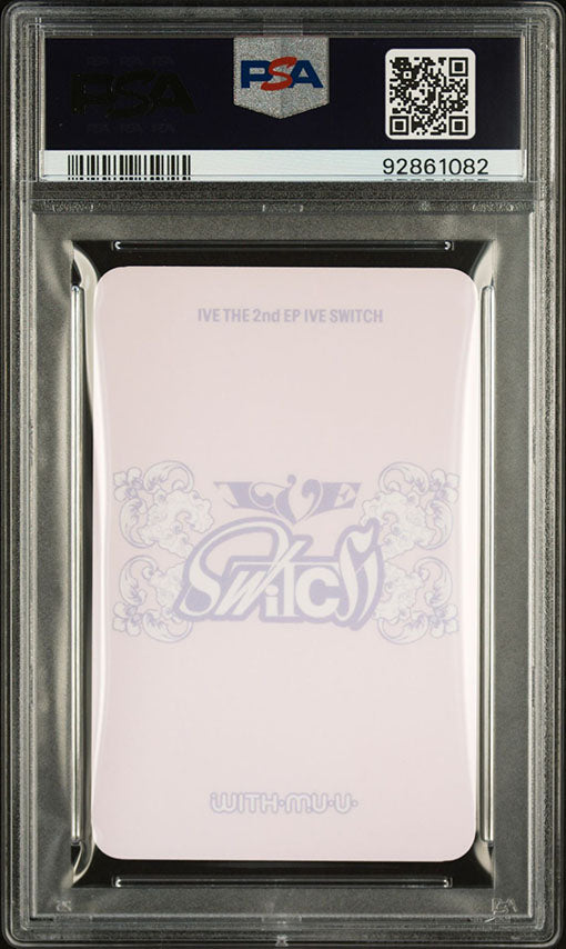 2024 IVE IVE SWITCH WITHMUU LUCKY DRAW JANG WONYOUNG PHOTOCARD GEM MINT PSA 10