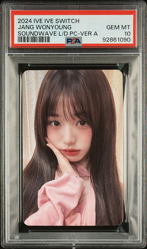 2024 IVE IVE SWITCH SOUNDWAVE LUCKY DRAW JANG WONYOUNG PHOTOCARD GEM MINT PSA 10