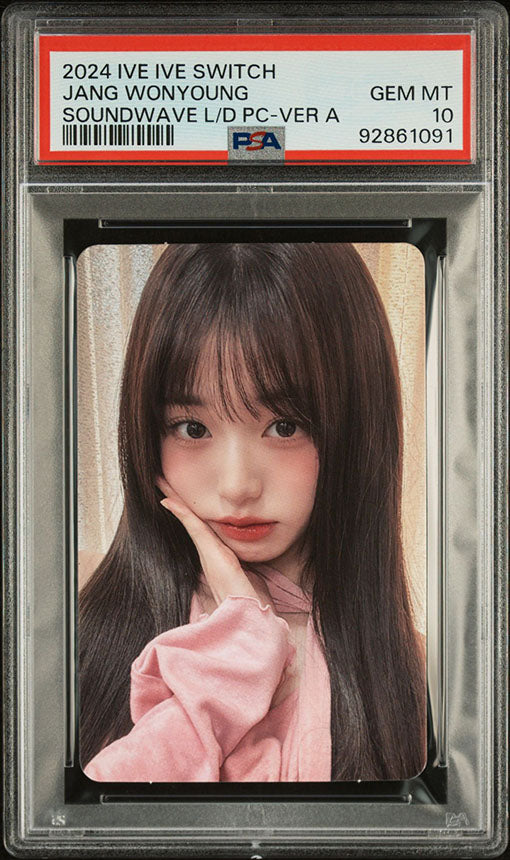 2024 IVE IVE SWITCH SOUNDWAVE LUCKY DRAW JANG WONYOUNG PHOTOCARD GEM MINT PSA 10