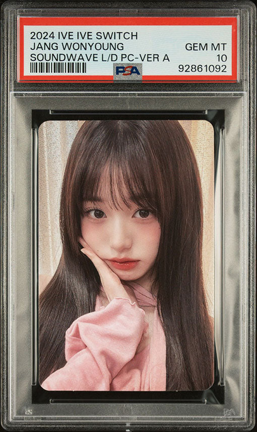 2024 IVE IVE SWITCH SOUNDWAVE LUCKY DRAW JANG WONYOUNG PHOTOCARD GEM MINT PSA 10