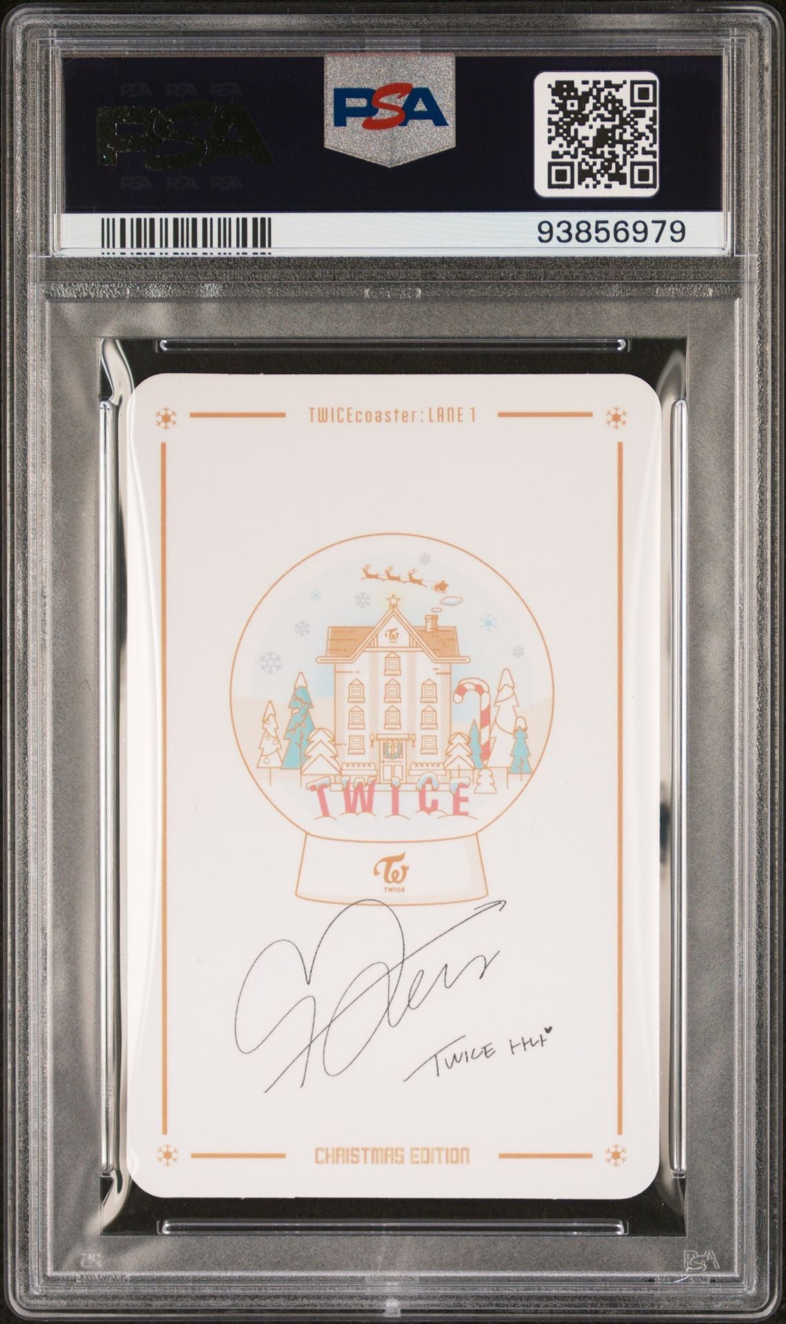 SANA 2016 TWICE TWICECOASTER: LANE 1 CHRISTMAS EDITION PHOTOCARD MINT PSA 9