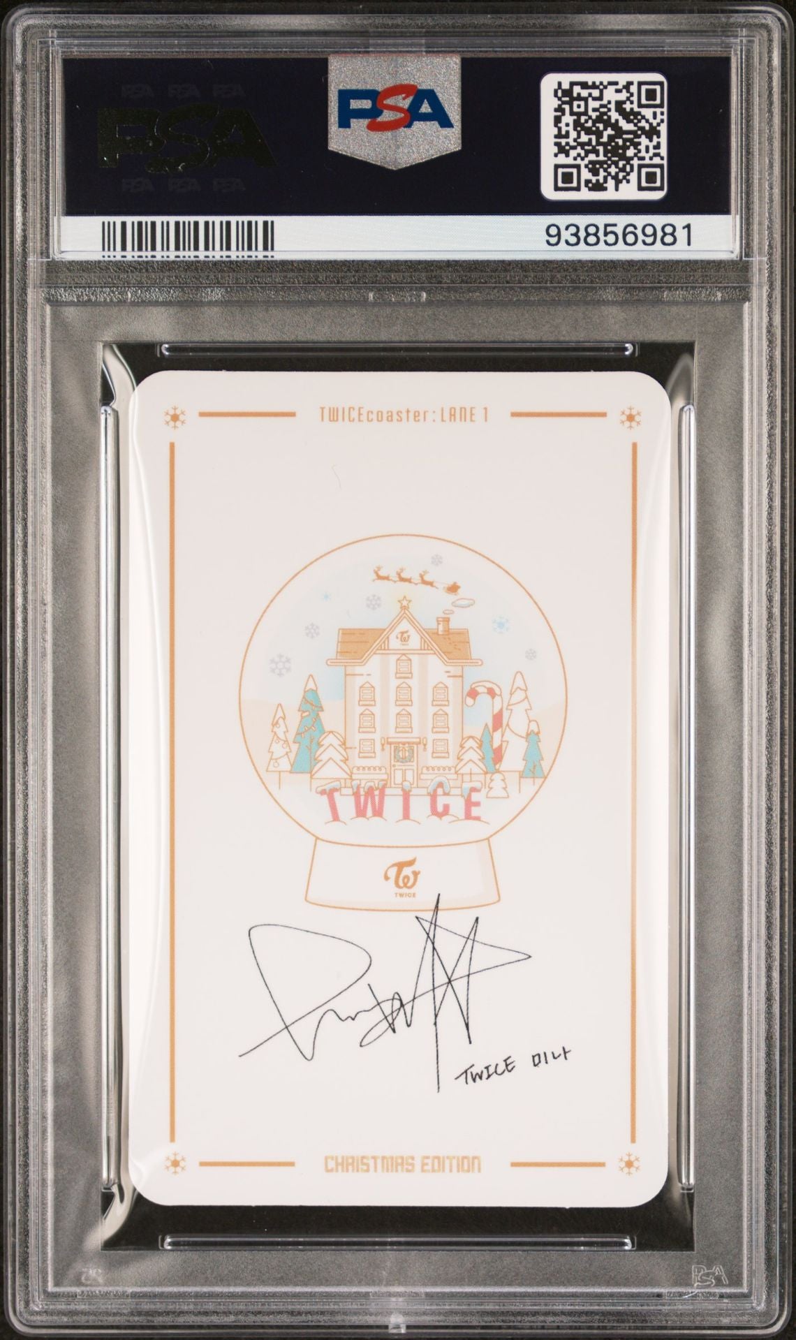 MINA CHRISTMAS EDITION PHOTOCARD 2016 TWICE TWICECOASTER: LANE 1 PHOTOCARD GEM MINT PSA 10