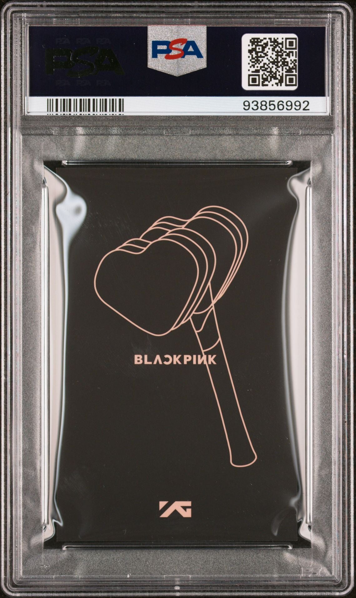 2018 BLACKPINK LIGHTSTICK PINK VERSION JENNIE PHOTOCARD MINT PSA 9