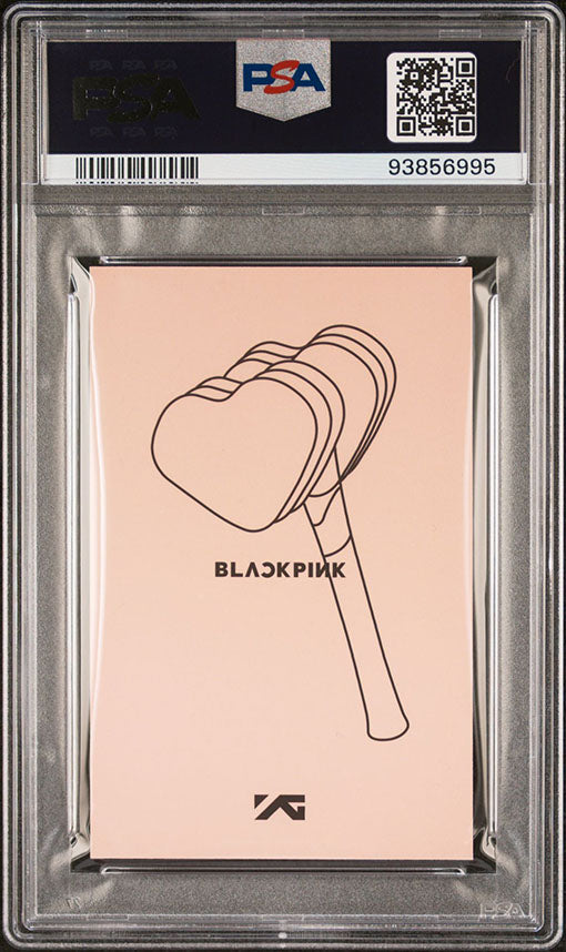 2018 BLACKPINK LIGHTSTICK BLACK VERSION LISA PHOTOCARD MINT PSA 9