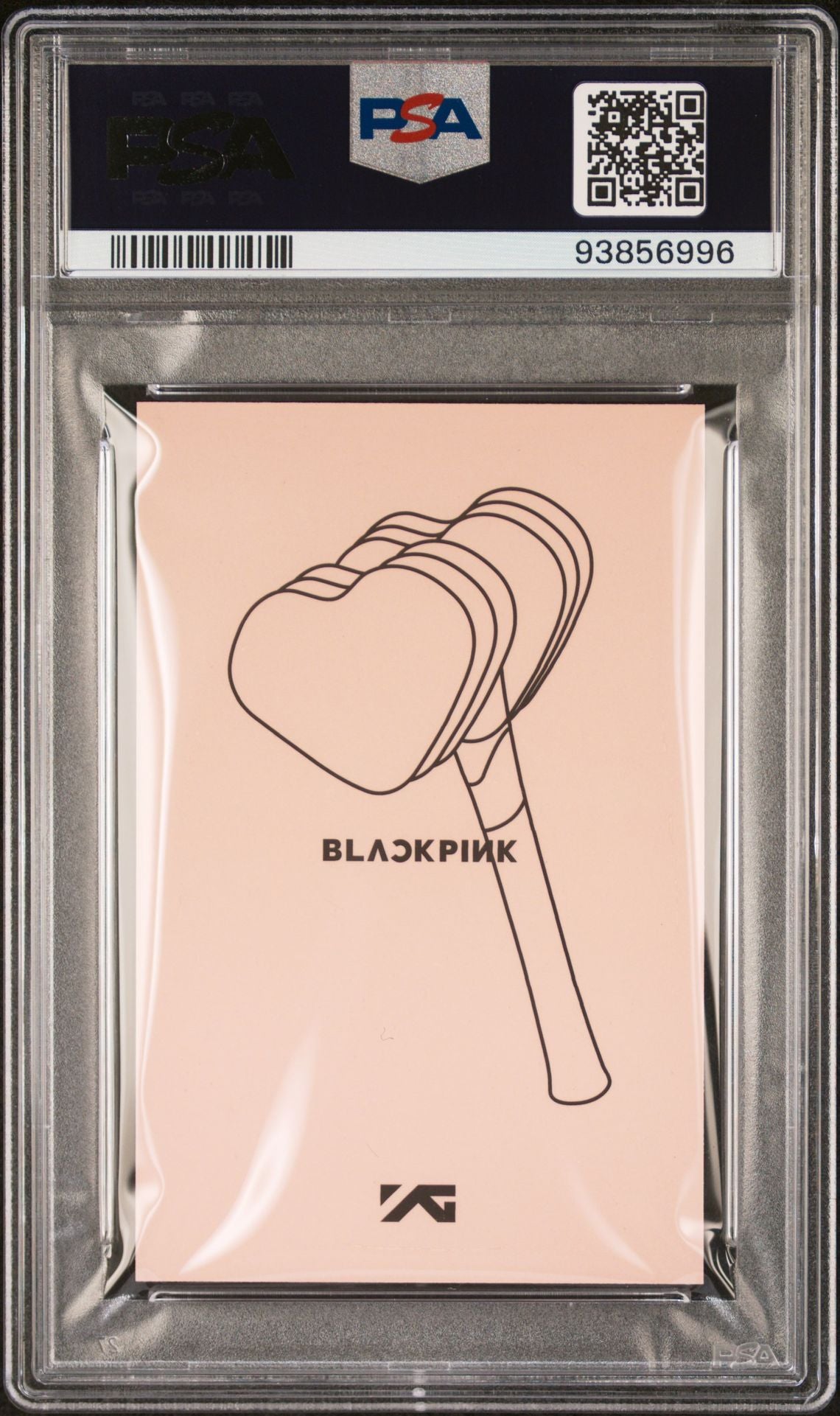 2018 BLACKPINK LIGHTSTICK BLACK VERSION ROSE PHOTOCARD GEM MINT PSA 10