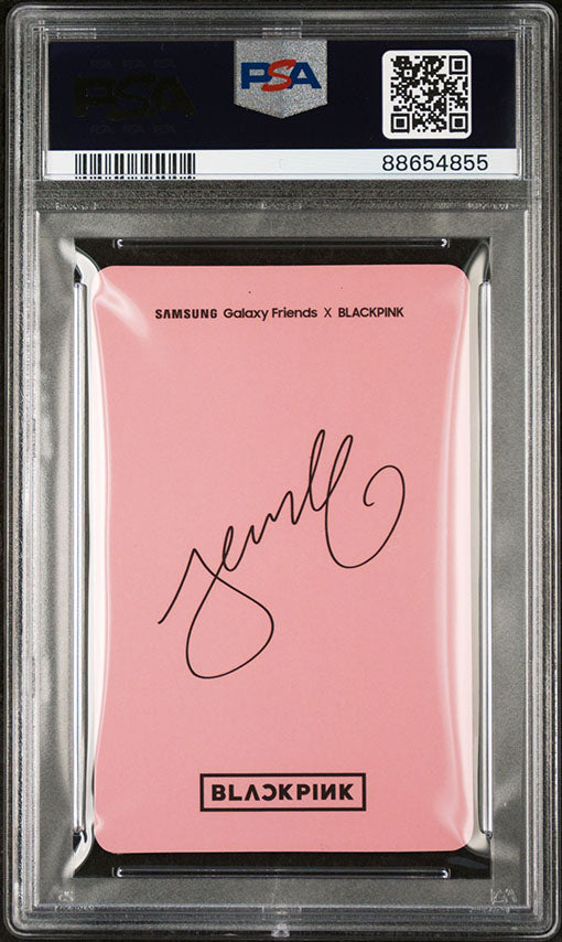 2019 SAMSUNG X BLACKPINK PINK VERSION JENNIE PHOTOCARD GALAXY FRIENDS PSA MINT 9