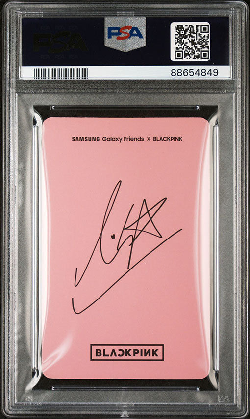 2019 SAMSUNG X BLACKPINK RED VERSION PHOTOCARD GALAXY FRIENDS PSA NEAR MINT 7