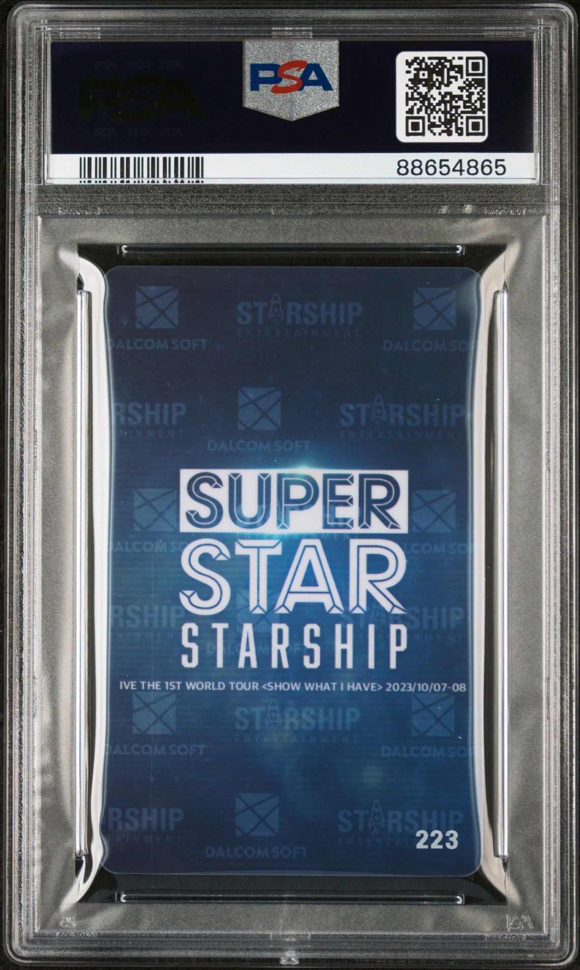 2023 SS STARSHIP IVE JANG WONYOUNG SHOW WHAT I HAVE-EITHER WAY PHOTOCARD NEAR MINT PSA 7