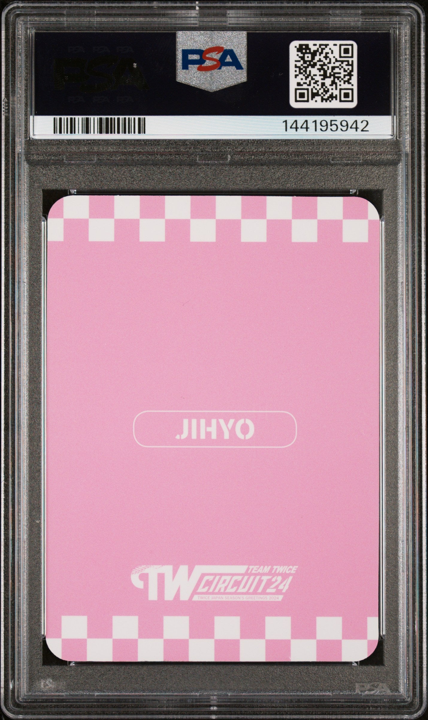 JIHYO TWICE JP CIRCUIT 24 SEASON'S GREETINGS 2024 BONUS PHOTOCARD GEM MINT PSA 10