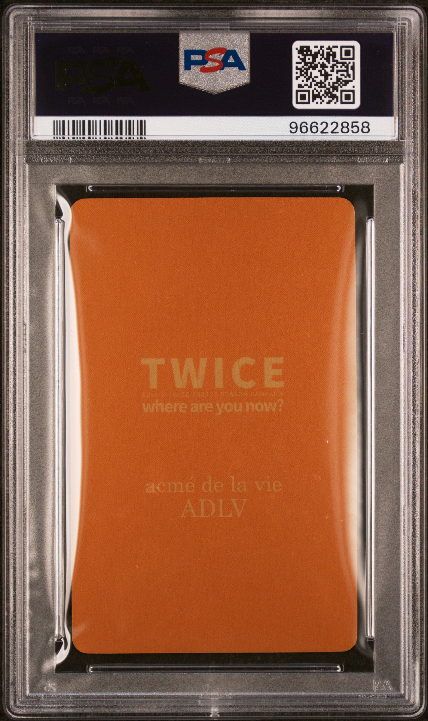 SANA 2021 TWICE ADLV X SNAPCARD GOLD EDITION PHOTOCARD GEM MINT PSA 10