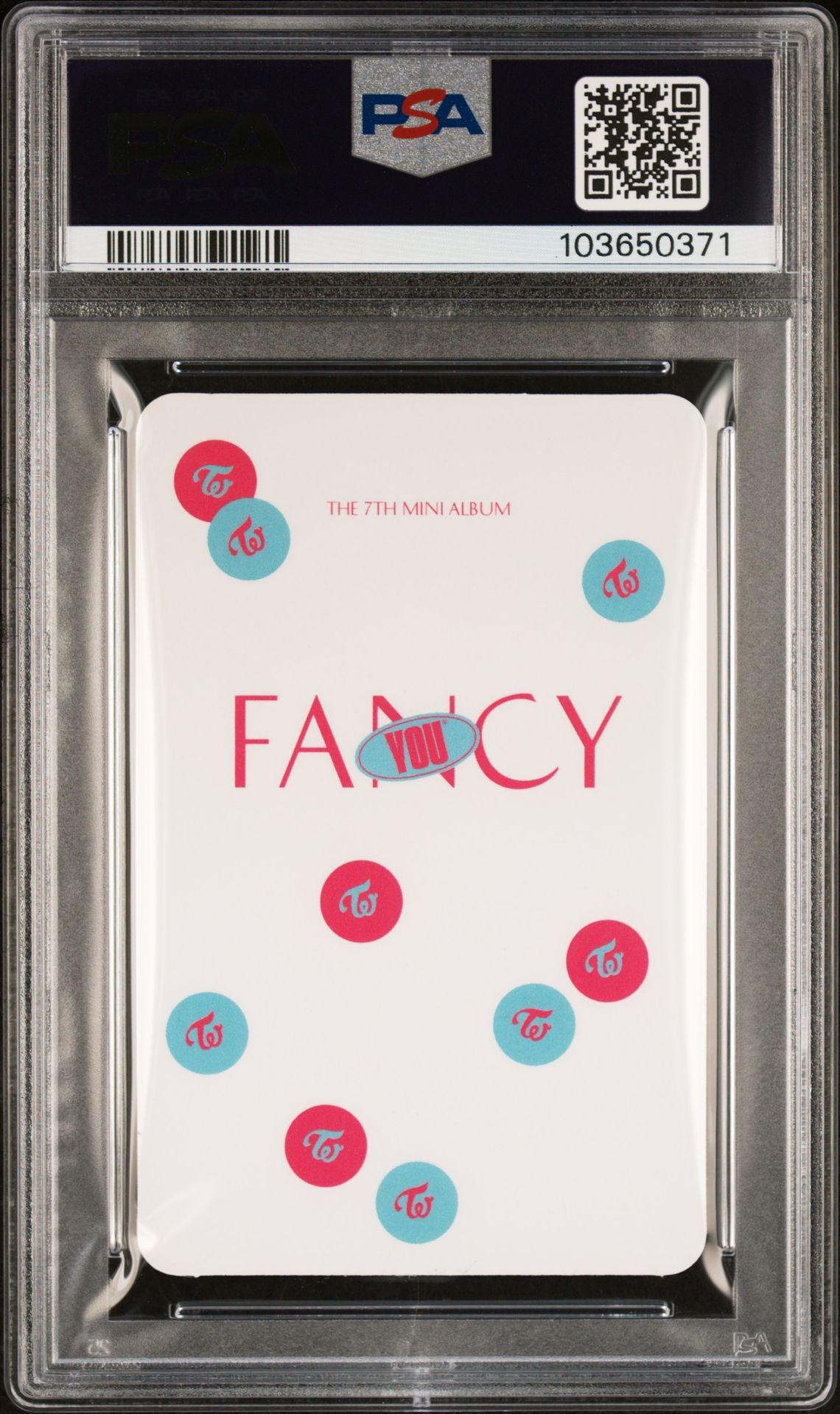 2019 TWICE 7TH MINI ALBUM FANCY YOU PHOTOCARDS CHAEYOUNG VERSION J PHOTOCARD GEM MINT PSA 10