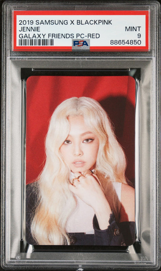 2019 SAMSUNG X BLACKPINK RED VERSION JENNIE PHOTOCARD GALAXY FRIENDS PSA MINT 9&nbsp;