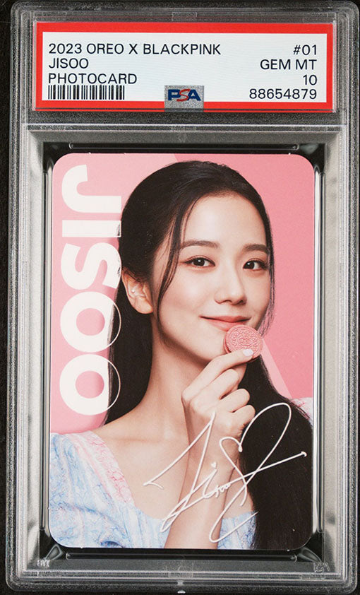 2023 OREO X BLACKPINK #01 JISOO PHOTOCARD GEM MINT PSA 10 #kpopgraded
