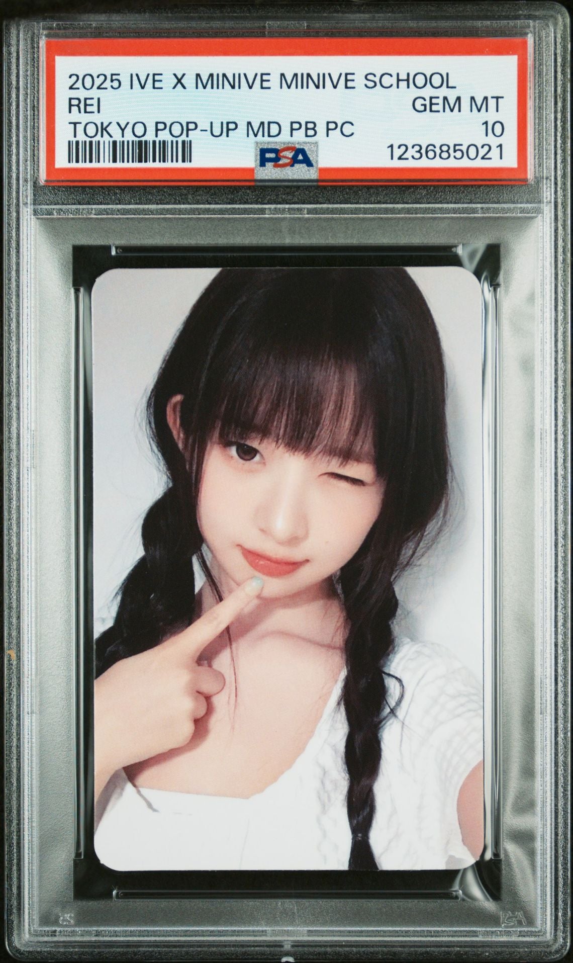 REI POP-UP STORE IN BUSAN & TOKYO OFFICIAL MD PURCHASE BONUS PHOTOCARD REI GEM MINT PSA 10