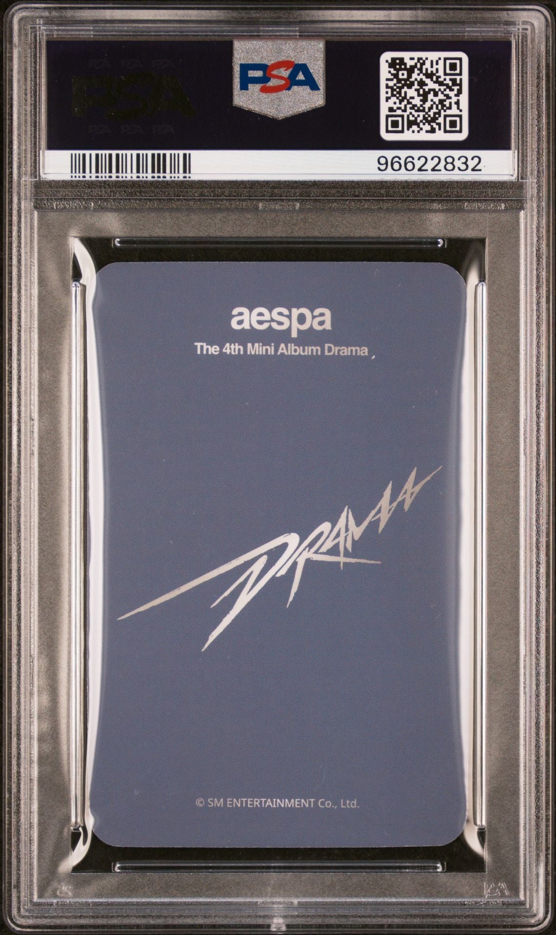 2023 KARINA AESPA DRAMA APPLE MUSIC FANSIGN GRADED PHOTOCARD MINT PSA 9