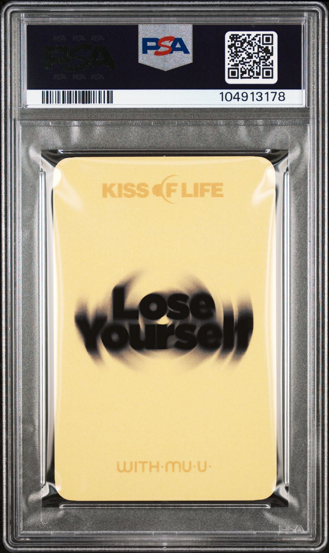 NATTY 2024 KISS OF LIFE 3RD MINI ALBUM LOSE YOURSELF WITHMUU FANSIGN EVENT PHOTOCARD TEDDY BEAR VERSION GEM MINT PSA 10