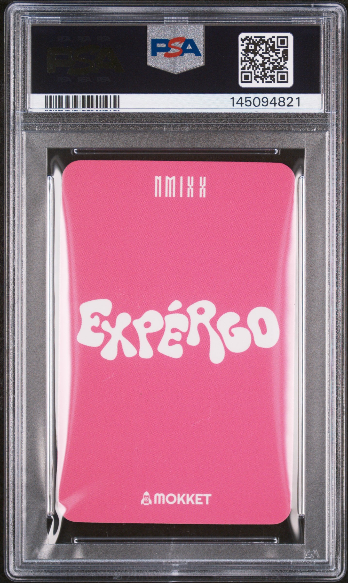 KYUJIN NMIXX 1ST EP EXPERGO MOKKET VIDEO CALL & OFF-LINE FANSIGN EVENT BUBBLE GUM VER. NEAR MINT - MINT PSA 8