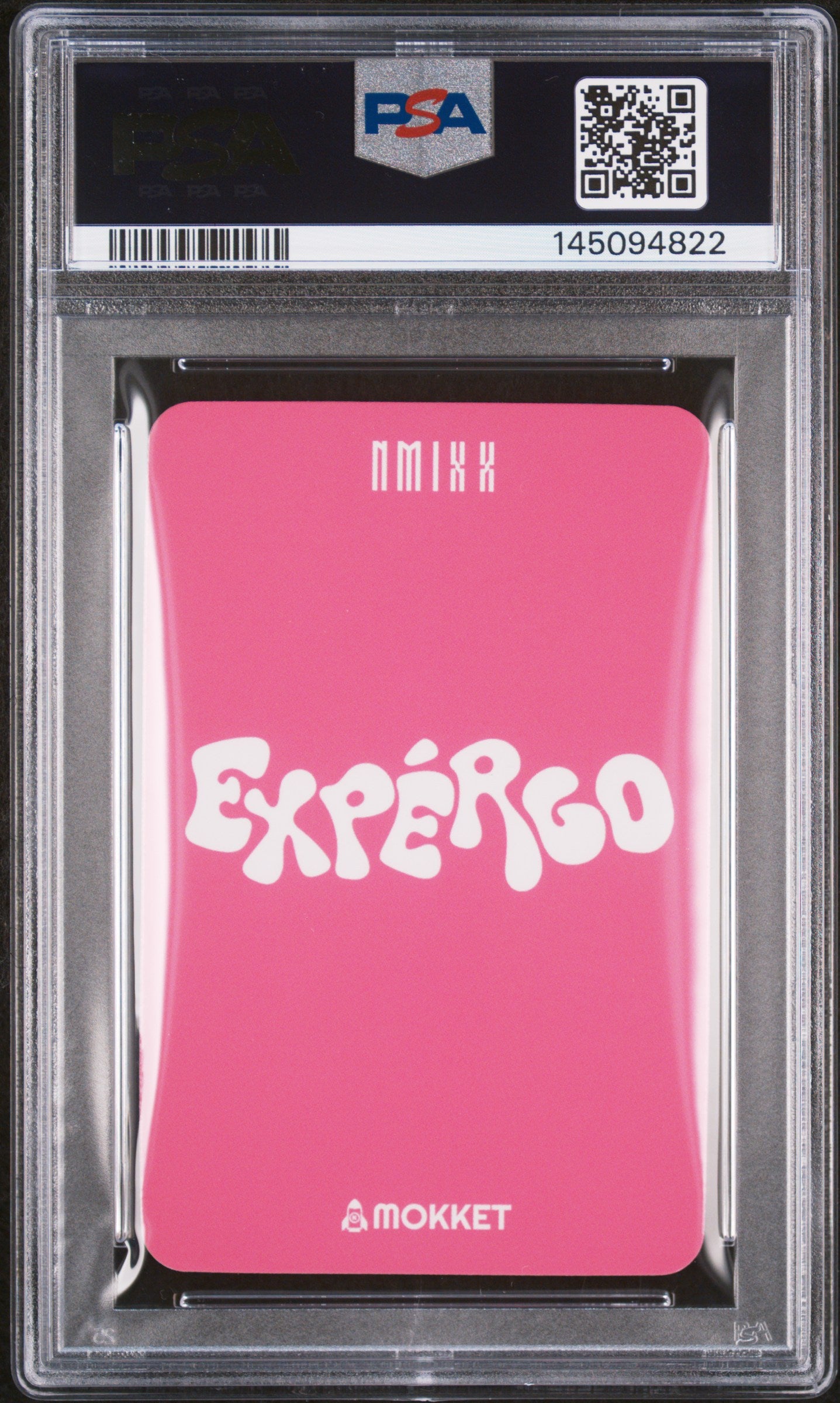 BAE NMIXX 1ST EP EXPERGO MOKKET VIDEO CALL & OFF-LINE FANSIGN EVENT BUBBLE GUM VER. NEAR MINT PSA 7