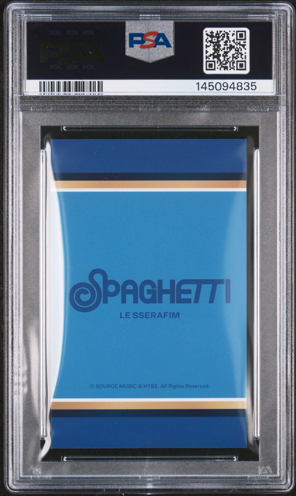 SAKURA 2025 LE SSERAFIM 1ST SINGLE ALBUM SPAGHETTI OFFICIAL MERCHANDISE POUCH PHOTOCARD MINT PSA 9