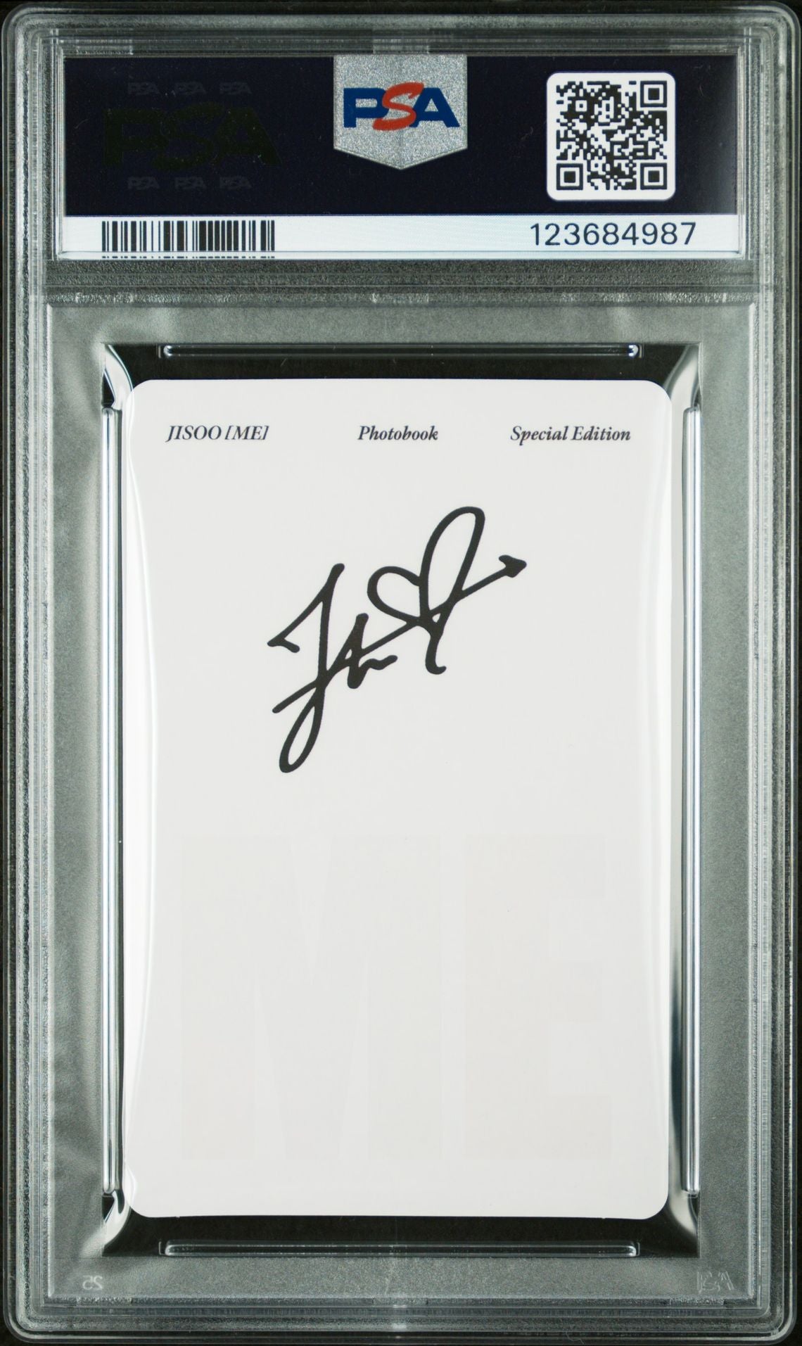 JISOO 2023  1ST SINGLE ALBUM [ME] EXCLUSIVE PHOTOBOOK PHOTOCARD - HELLO KITTY GEM MINT PSA 10