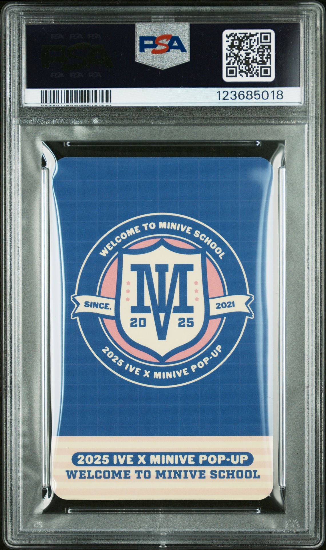 REI 2025 IVE X MINIVE MINIVE SCHOOL POP-UP STORE IN TOKYO OFFICIAL MERCHANDISE PURCHASE BONUS PHOTOCARD GEM MINT PSA 10