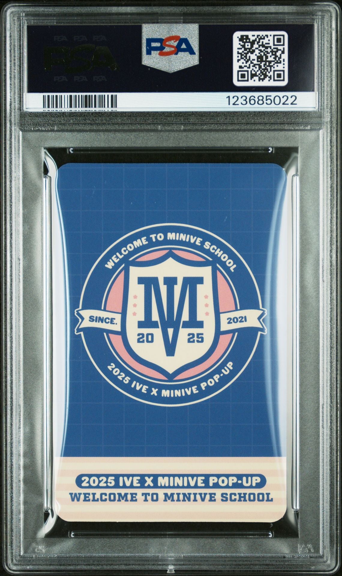 WONYOUNG 2025 IVE X MINIVE MINIVE SCHOOL POP-UP STORE IN BUSAN & TOKYO OFFICIAL MD PURCHASE BONUS PHOTOCARD GEM MINT PSA 10