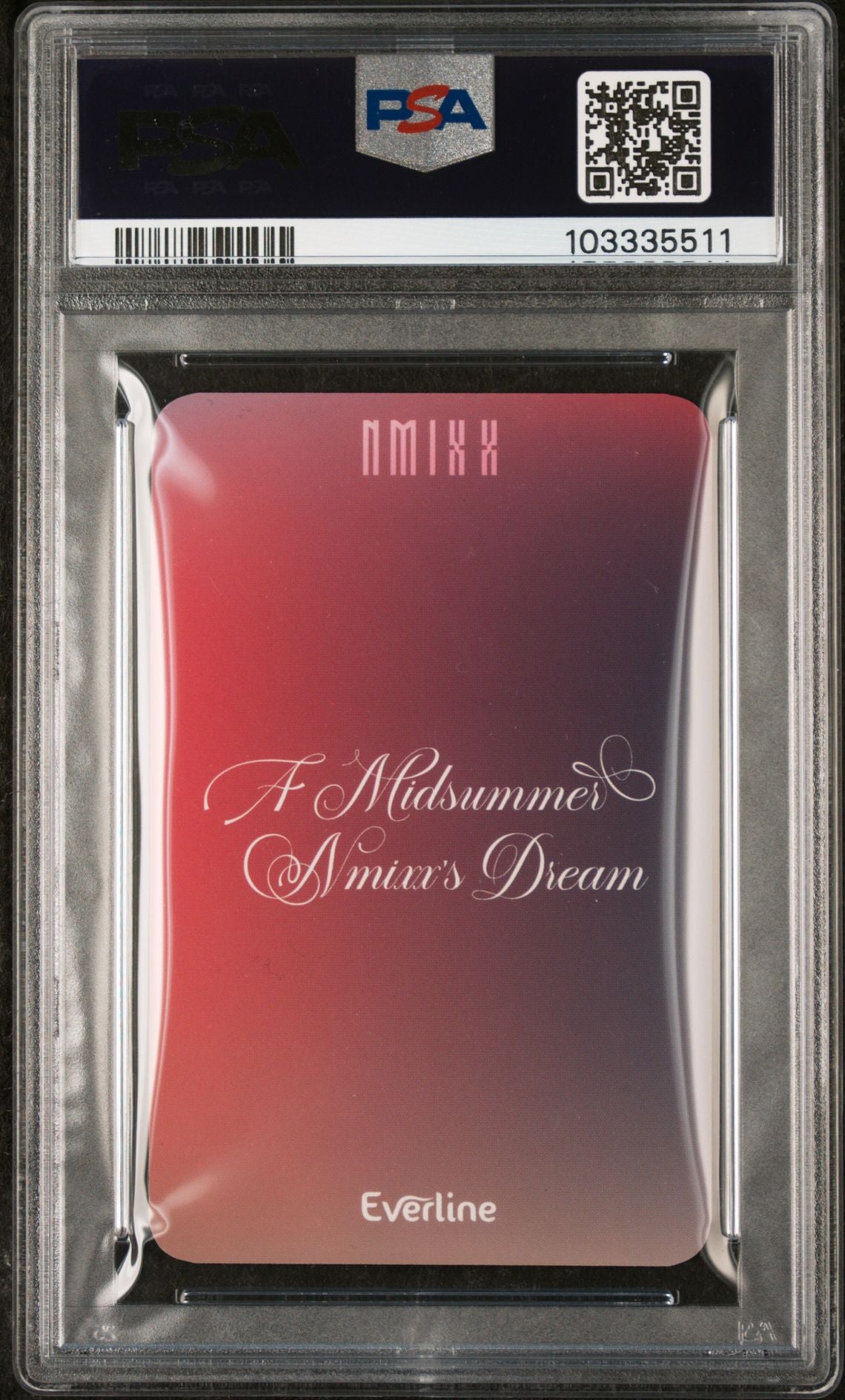 KYUJIN 2023 NMIXX 3RD SINGLE ALBUM A MIDSUMMER DREAM EVERLINE LUCKY DRAW PHOTOCARD-VER A GEM MINT PSA 10