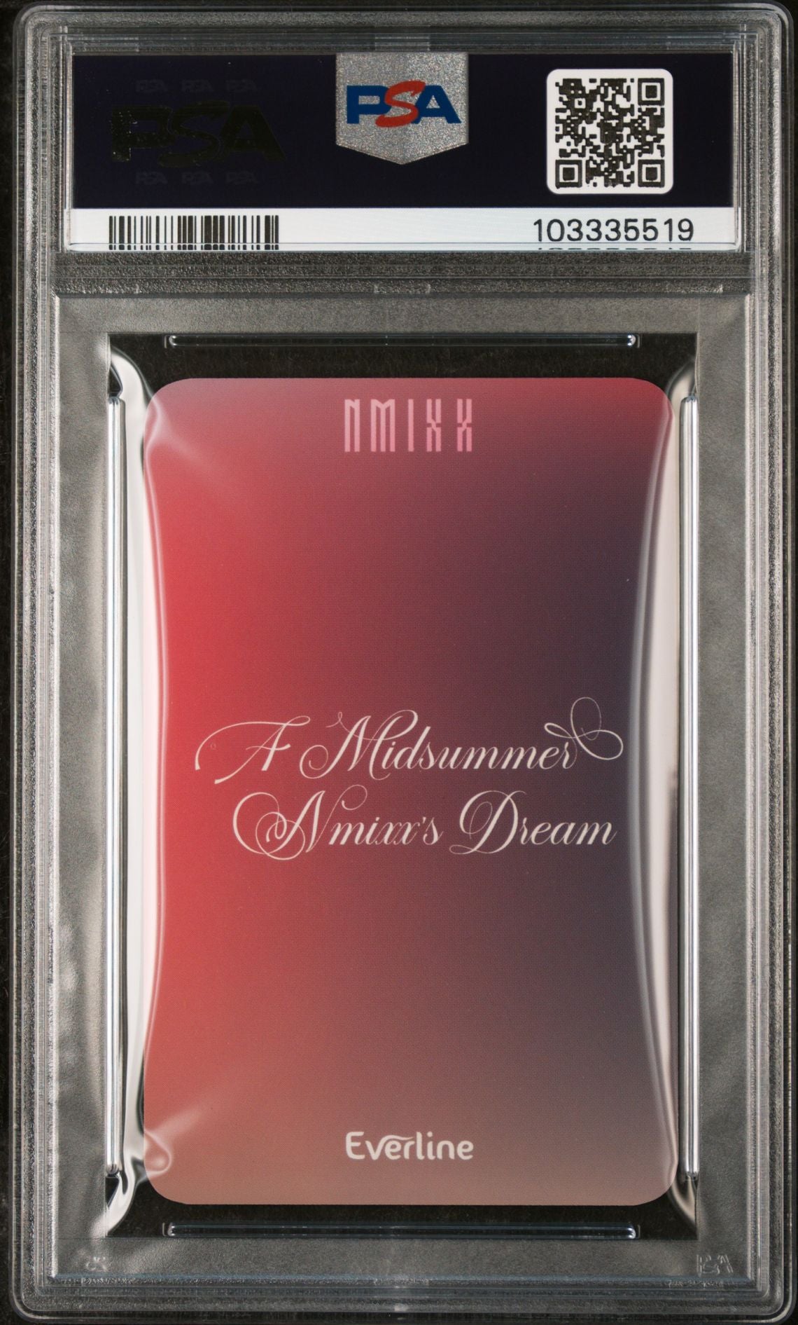 BAE 2023 NMIXX 3RD SINGLE ALBUM A MIDSUMMER DREAM EVERLINE LUCKY DRAW PHOTOCARD-VER A GEM MINT PSA 10