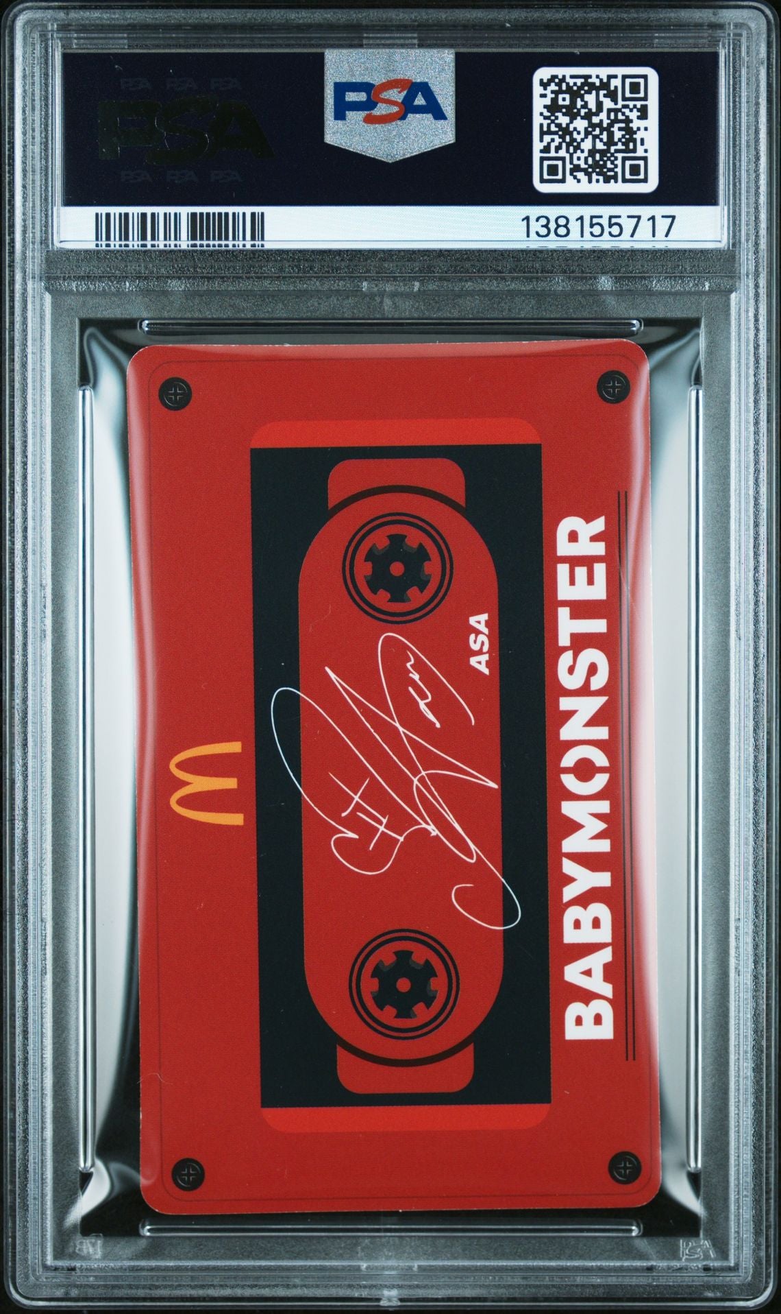 ASA 2025 MCDONALD'S X BABYMONSTER CASSETTE PHOTOCARD NM - MINT PSA 8