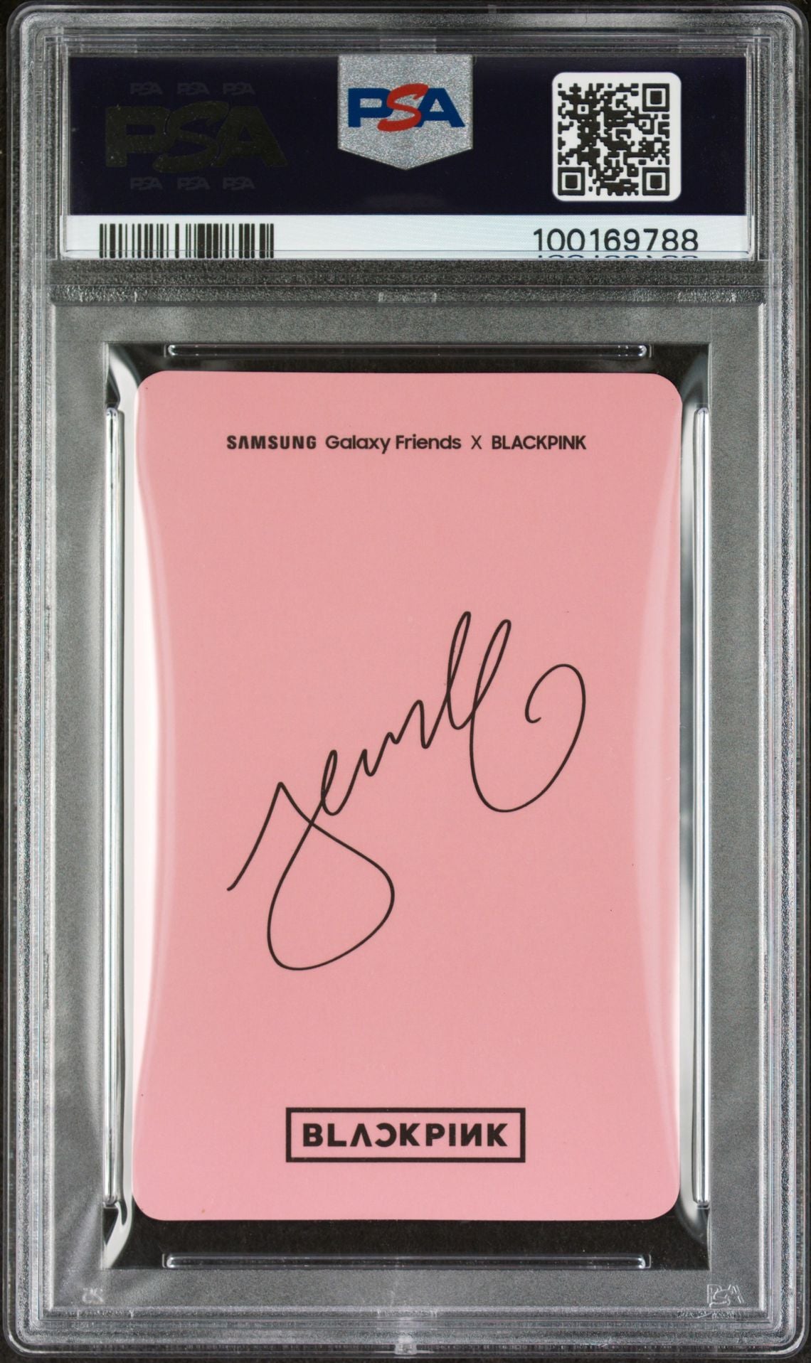 JENNIE 2019 SAMSUNG X BLACKPINK GLAXY FRIENDS GREY VERSION PHOTOCARD MINT PSA 9