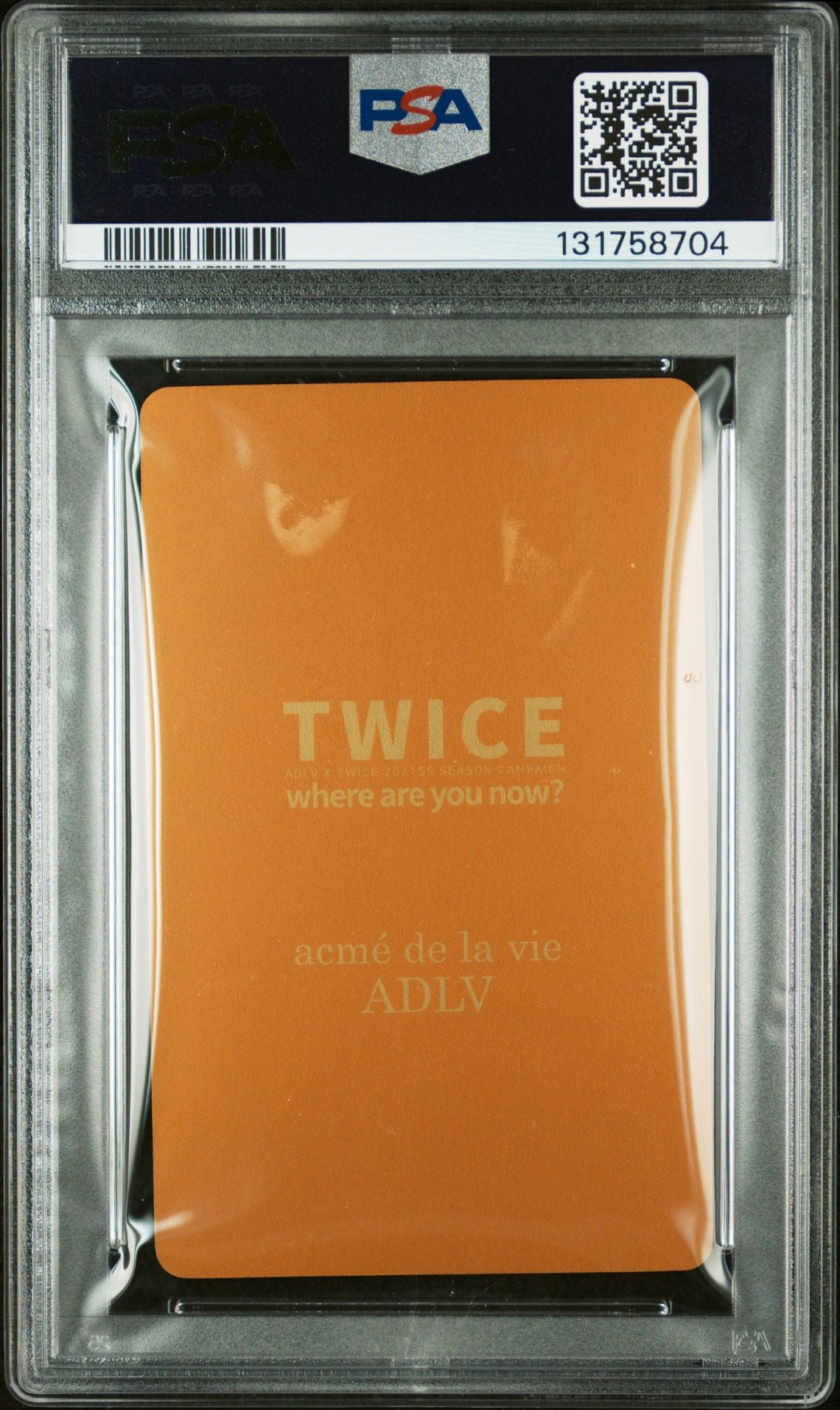 TZUYU TWICE 2021 ADLV X TWICE EVENT 2 PURCHASE BONUS-GOLD EDITION MINT PSA 9