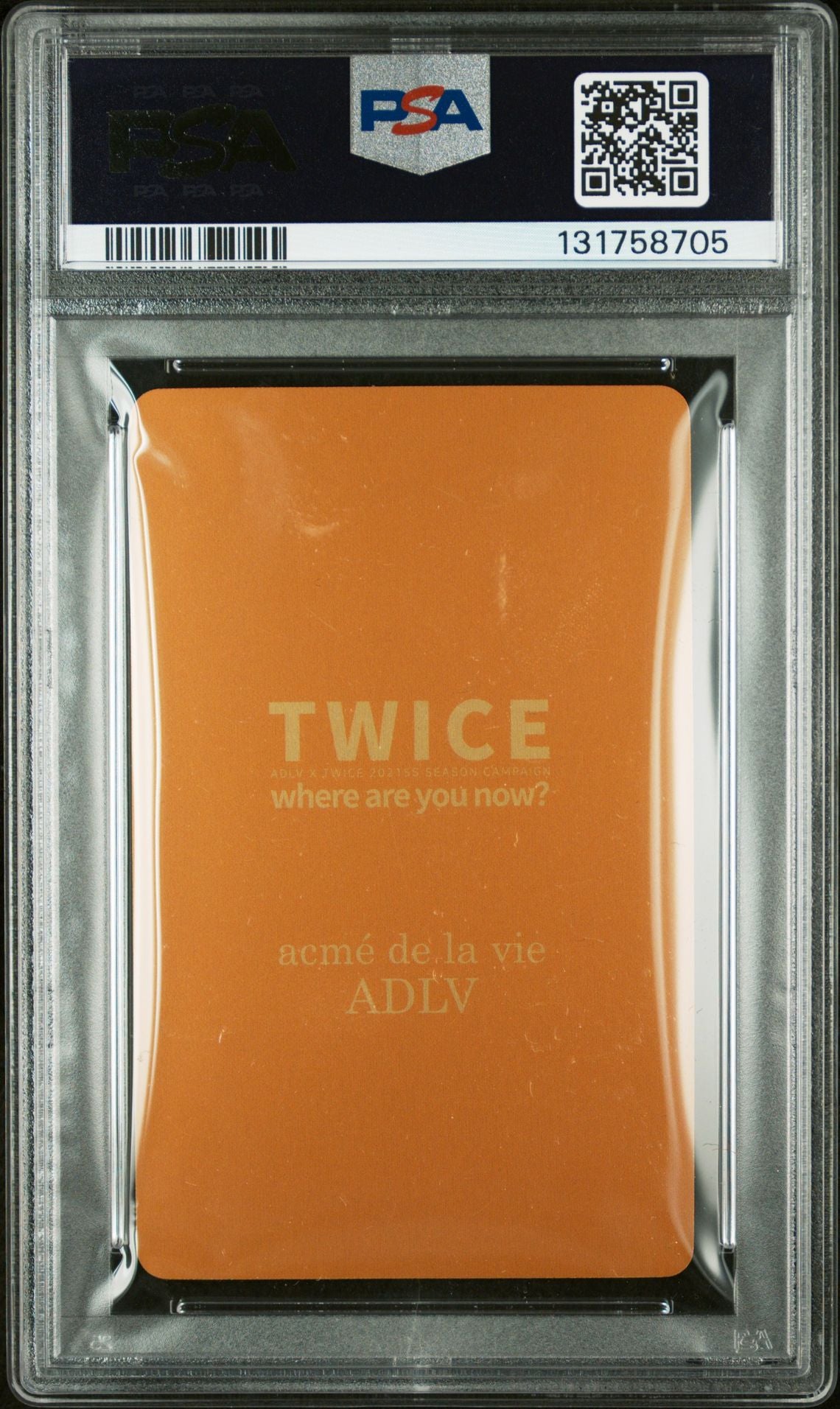 JEONGYEON TWICE 2021 ADLV X TWICE EVENT 2 PURCHASE BONUS-GOLD EDITION MINT PSA 9