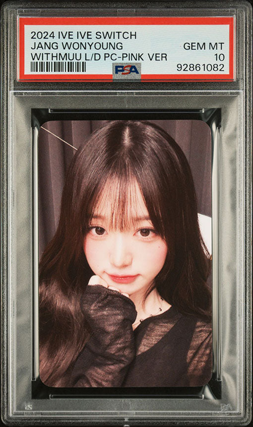 2024 IVE IVE SWITCH WITHMUU LUCKY DRAW JANG WONYOUNG PHOTOCARD GEM MINT PSA 10