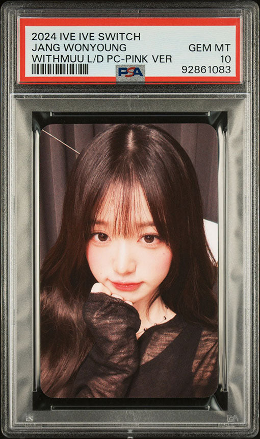 2024 IVE IVE SWITCH WITHMUU LUCKY DRAW JANG WONYOUNG PHOTOCARD GEM MINT PSA 10