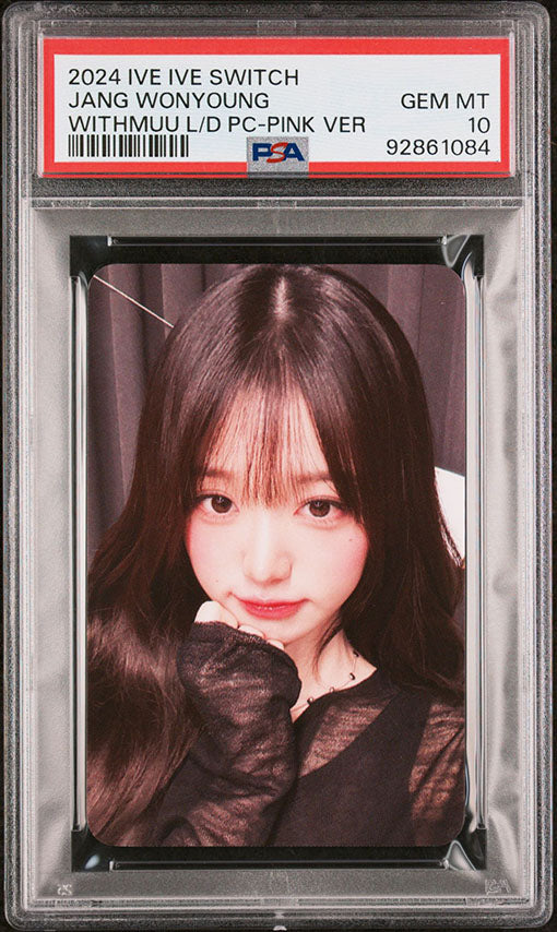2024 IVE IVE SWITCH WITHMUU LUCKY DRAW JANG WONYOUNG PHOTOCARD GEM MINT PSA 10