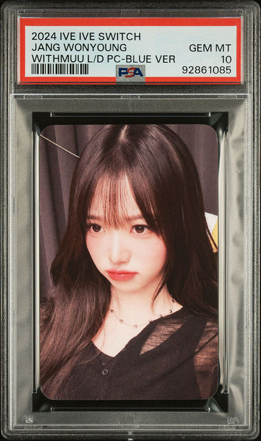 2024 IVE IVE SWITCH WITHMUU LUCKY DRAW JANG WONYOUNG PHOTOCARD GEM MINT PSA 10